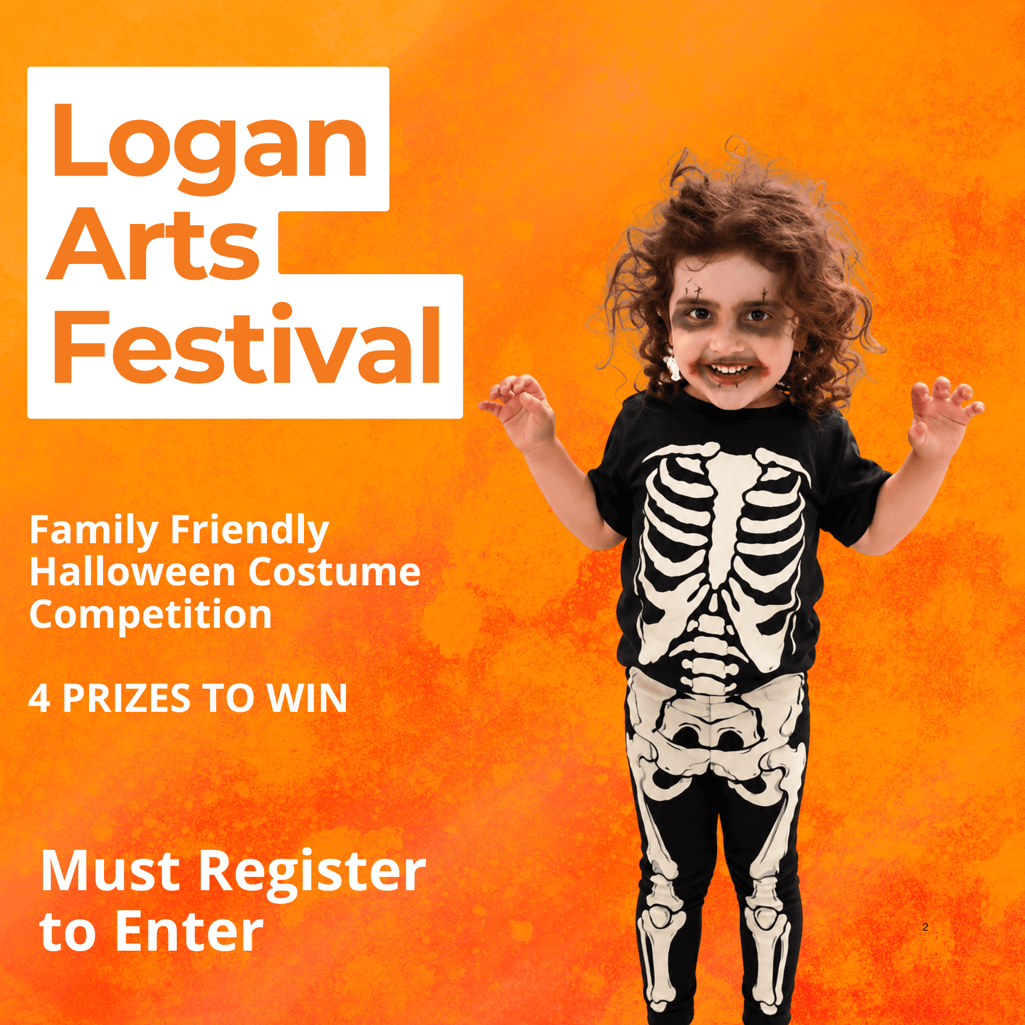 Kids in fun family-friendly Halloween costumes with pumpkins